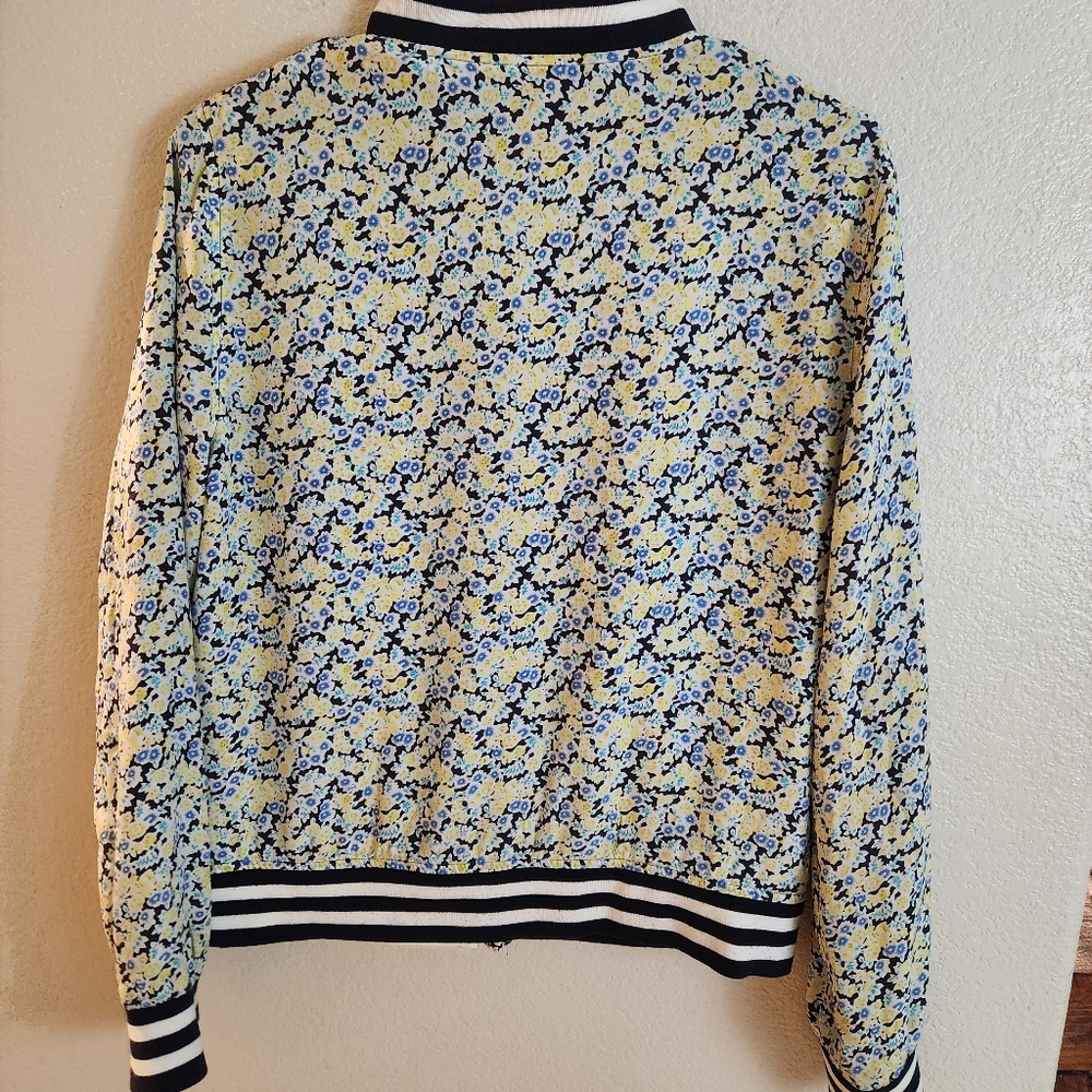 Equipment Femme 100% Silk Floral Lightweight Jacket XS - Picture 11 of 11